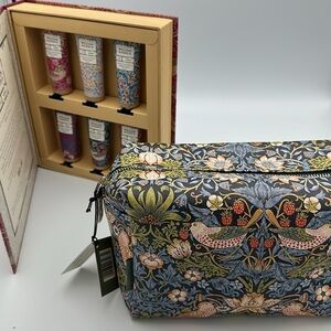 William Morris & Co Large cosmetic bag case & Hand Cream Library Nee